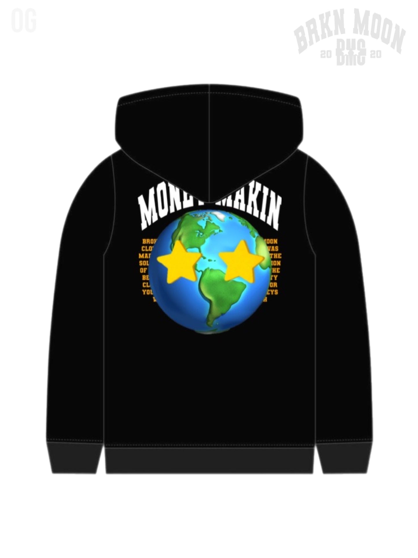 (Black)Brkn Moon World Hoodie